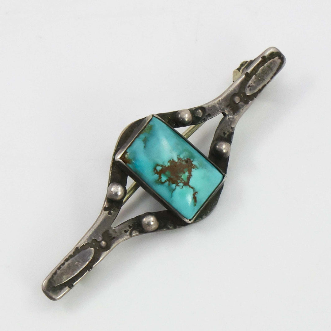 1930s Turquoise Pin