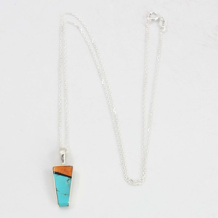 Inlay Pendant on Chain