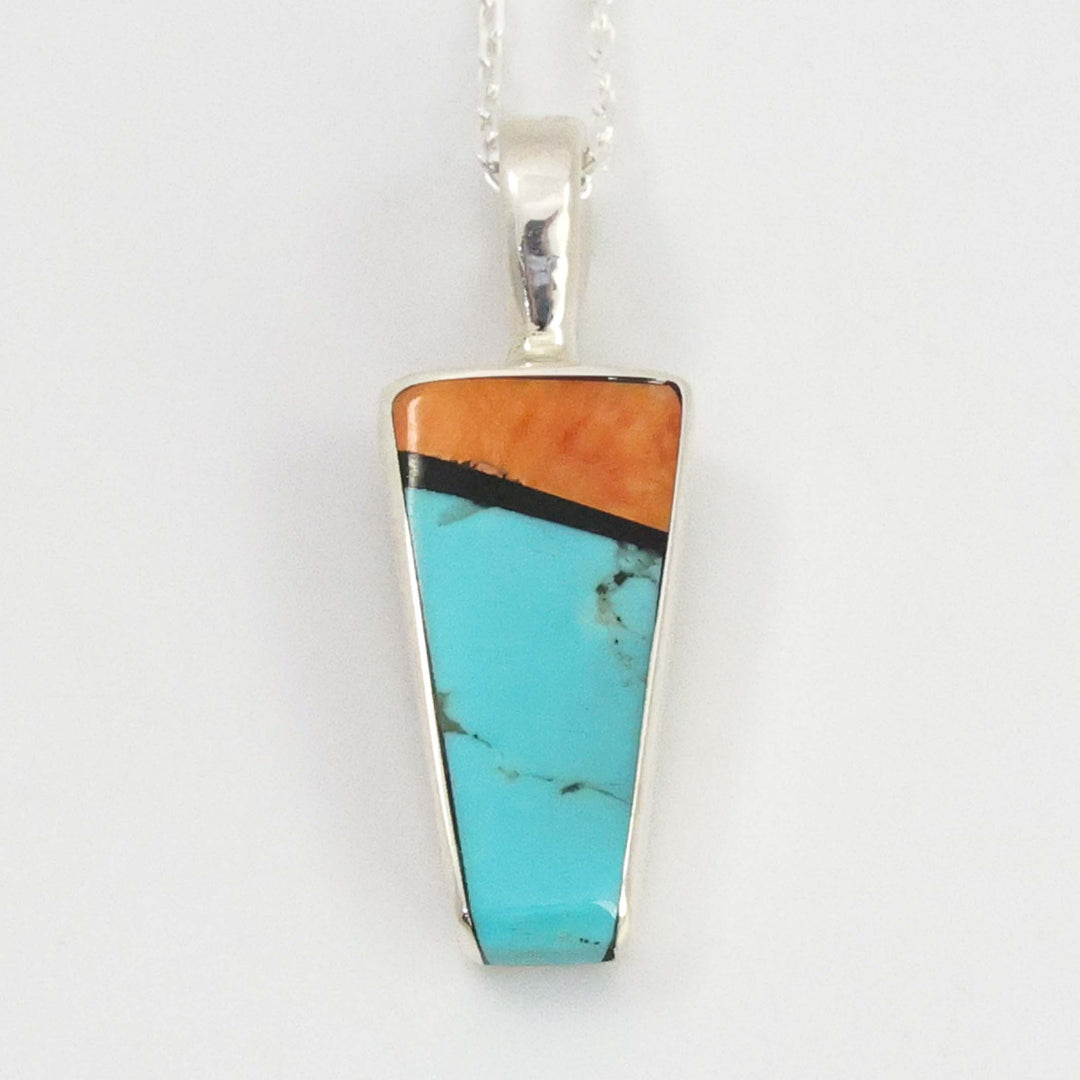 Inlay Pendant on Chain