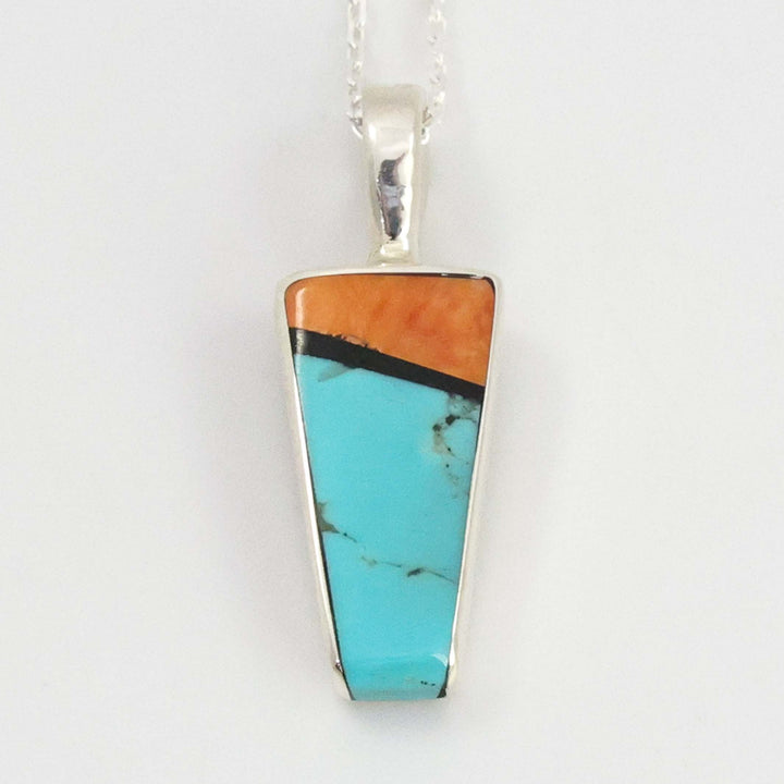 Inlay Pendant on Chain