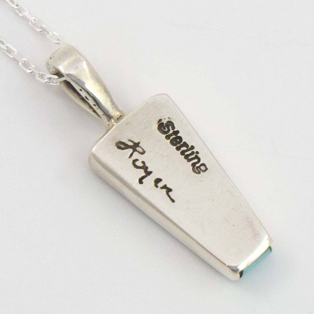 Inlay Pendant on Chain