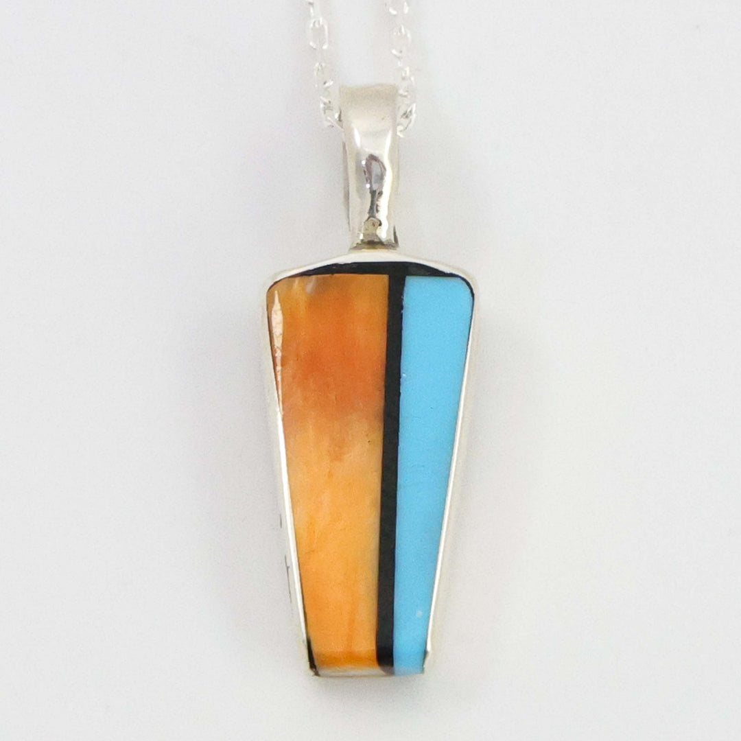 Inlay Pendant on Chain