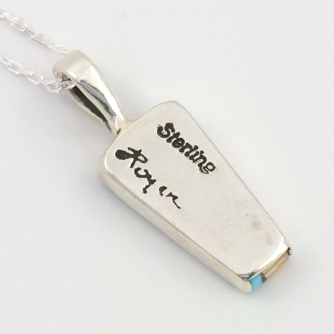 Inlay Pendant on Chain
