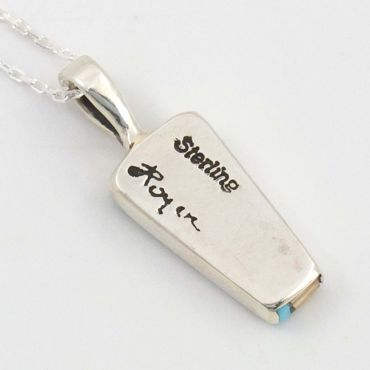 Inlay Pendant on Chain