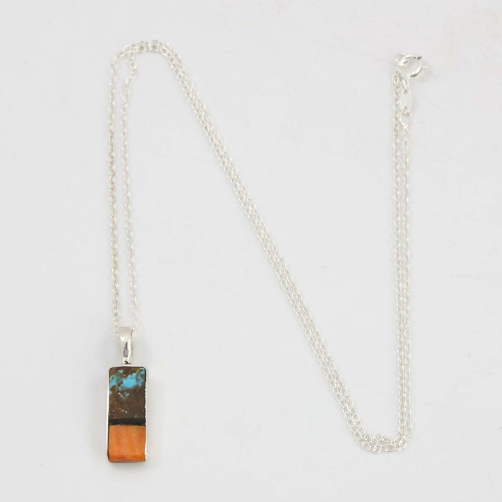 Inlay Pendant on Chain