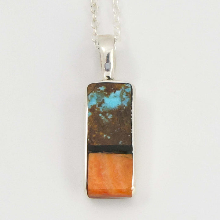 Inlay Pendant on Chain