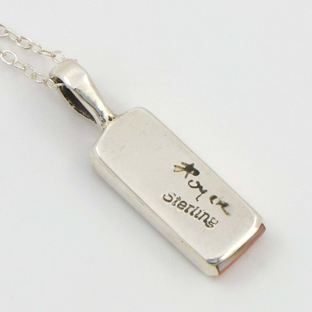 Inlay Pendant on Chain