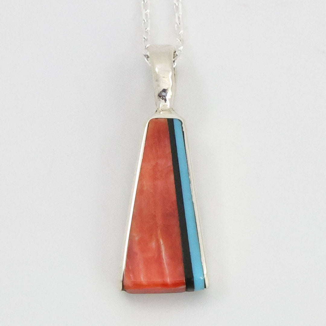 Inlay Pendant on Chain