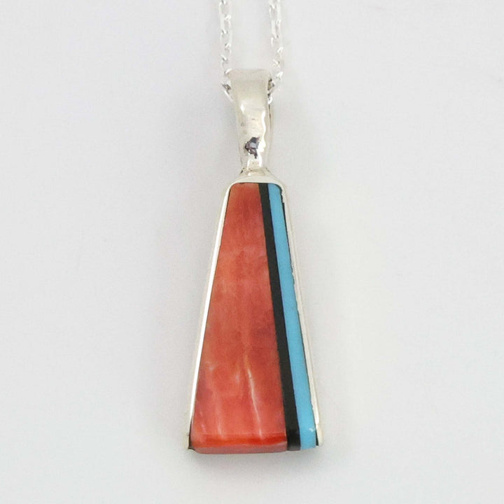 Inlay Pendant on Chain