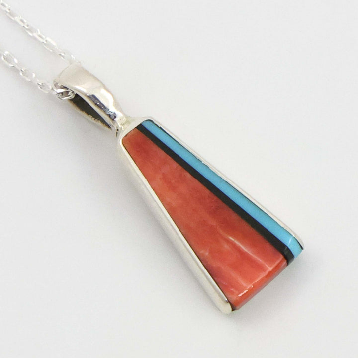 Inlay Pendant on Chain