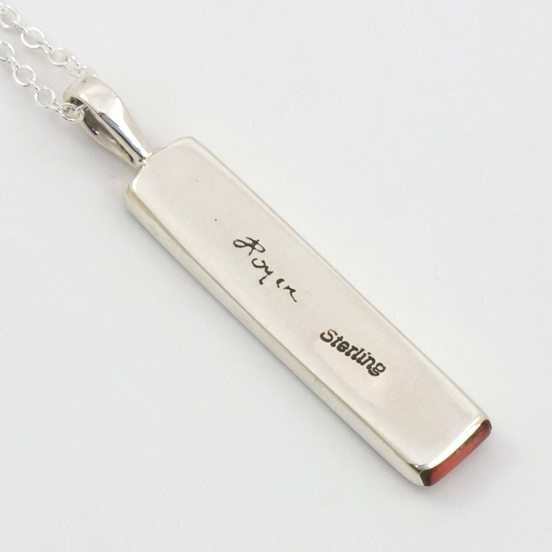 Inlay Pendant on Chain