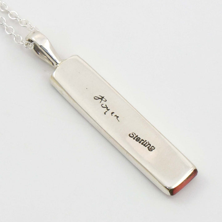 Inlay Pendant on Chain