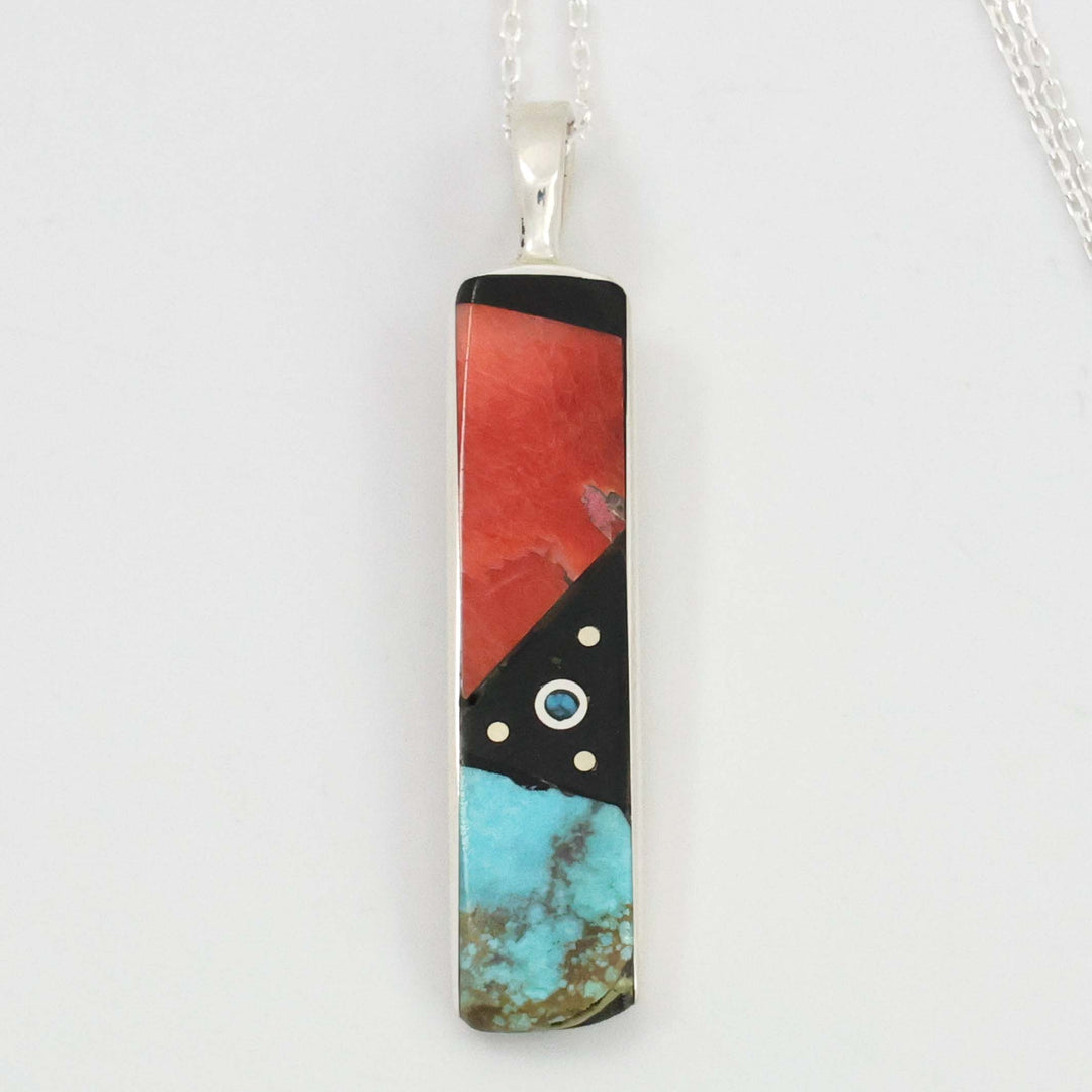 Inlay Pendant on Chain