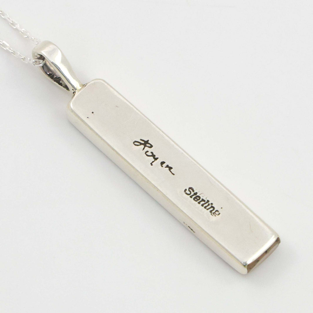 Inlay Pendant on Chain