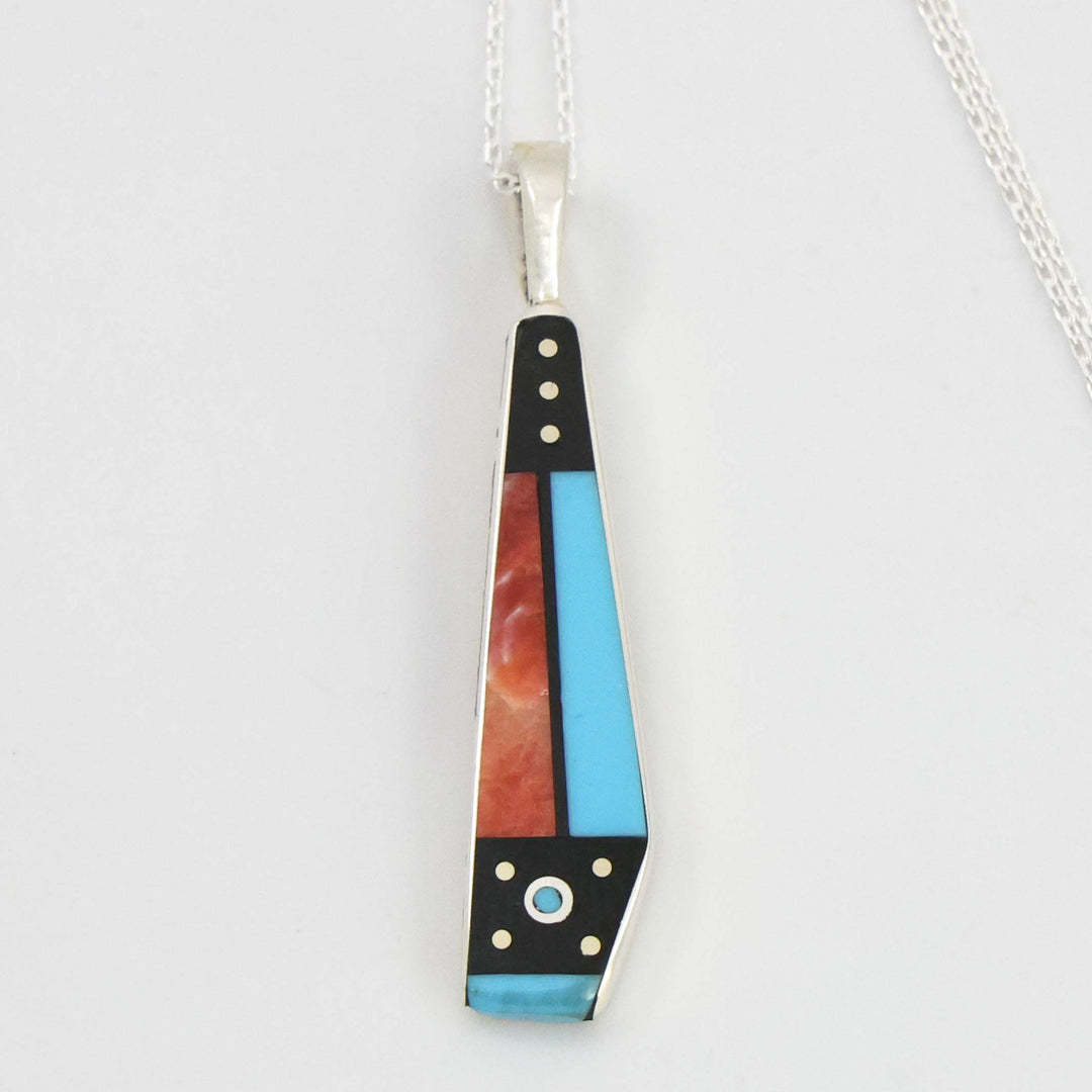Inlay Pendant on Chain
