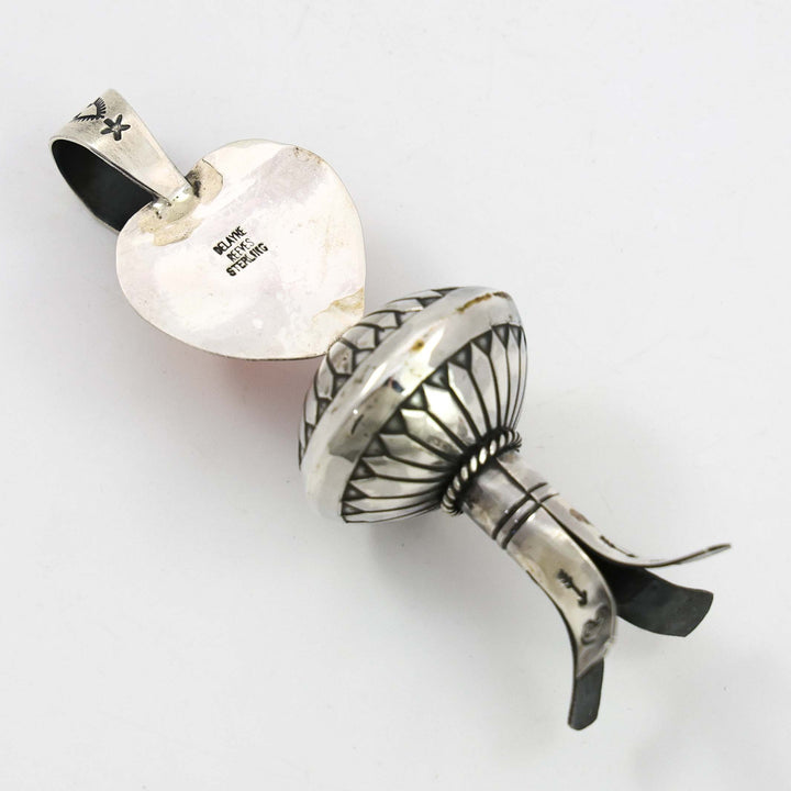 Spiny Oyster Squash Blossom Pendant