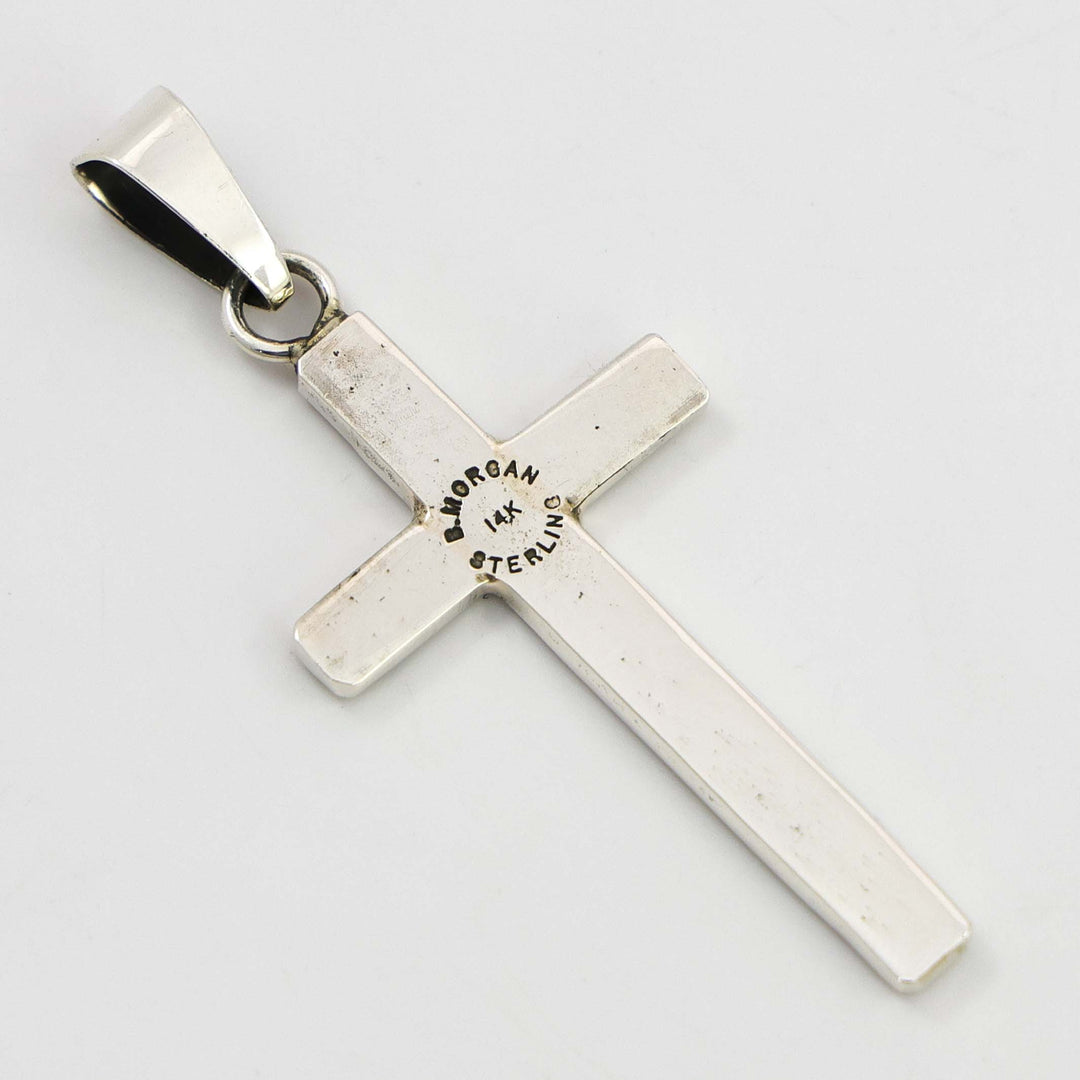 Gold on Silver Cross Pendant
