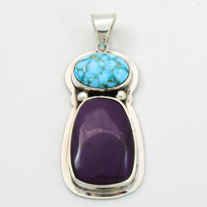 Turquoise and Sugilite Pendant