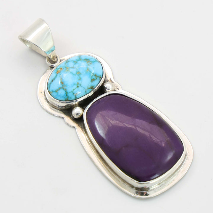 Turquoise and Sugilite Pendant
