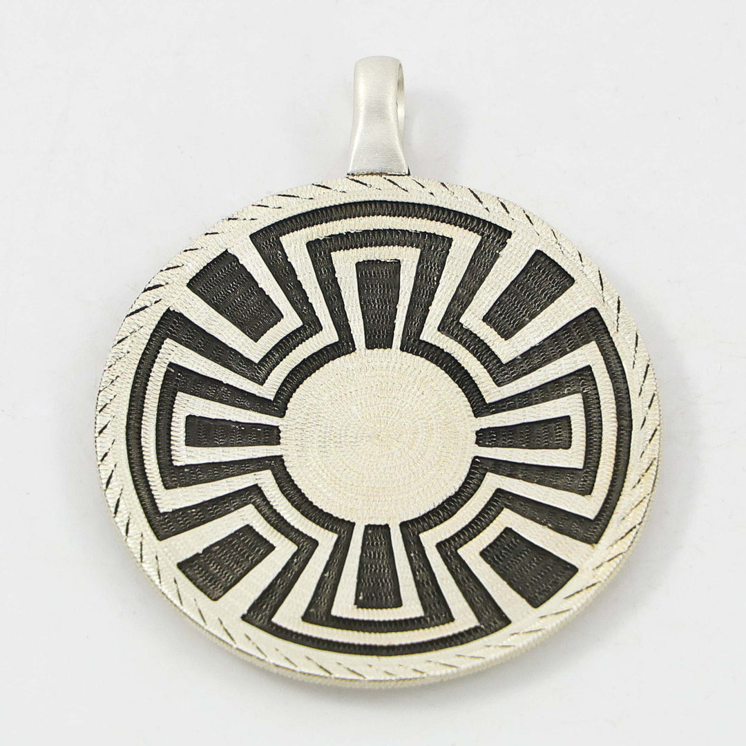 Silver Basket Pendant
