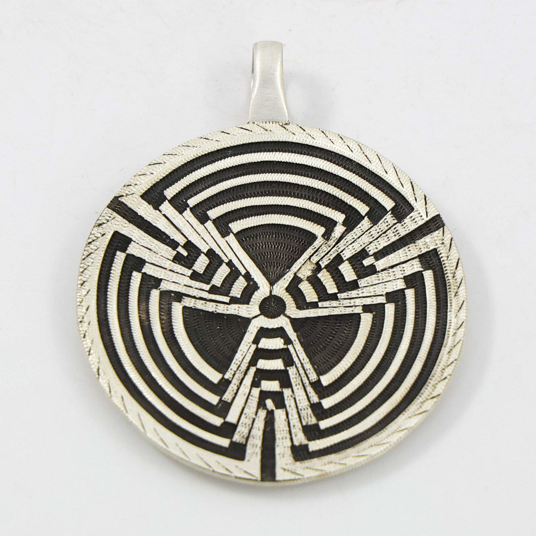 Silver Basket Pendant