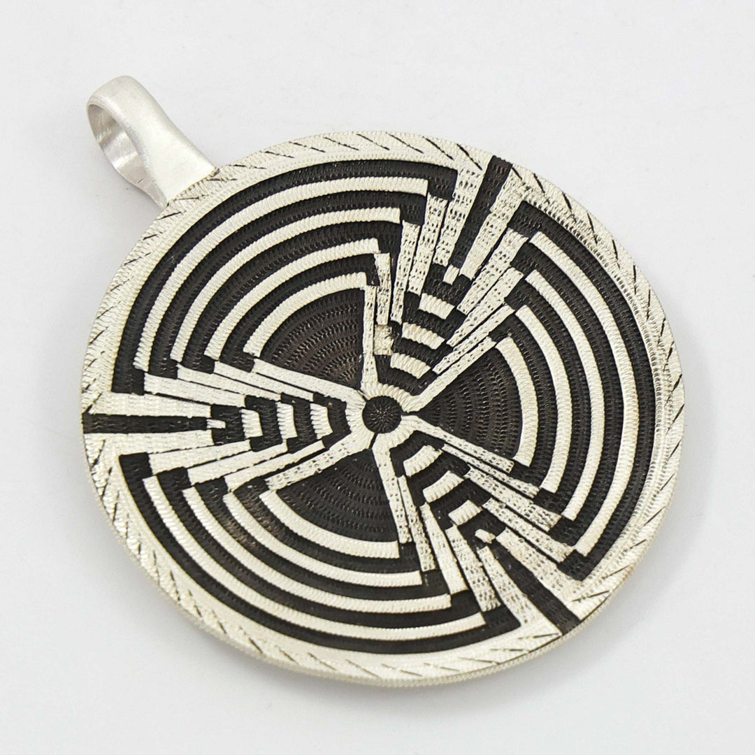 Silver Basket Pendant