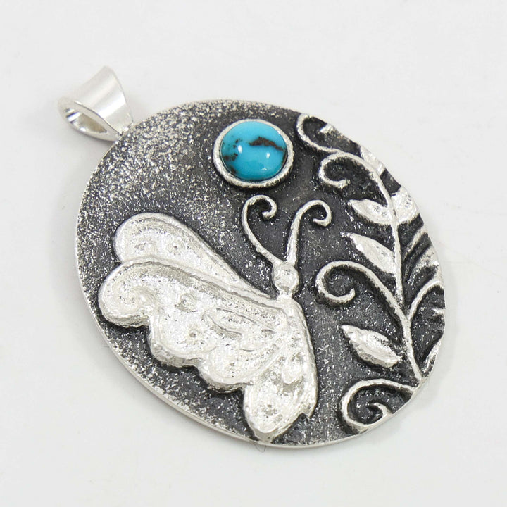 Persian Turquoise Butterfly Pendant