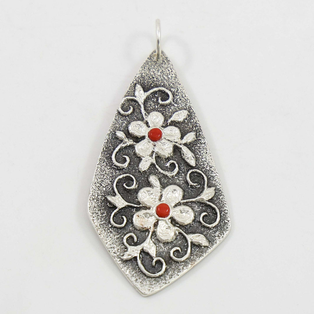 Coral Floral Pendant