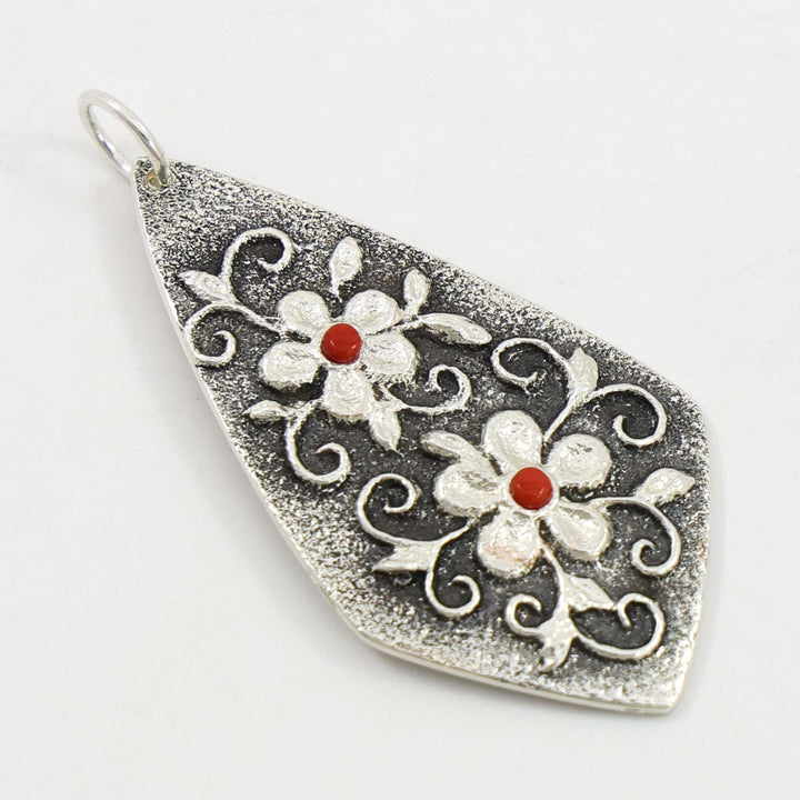 Coral Floral Pendant