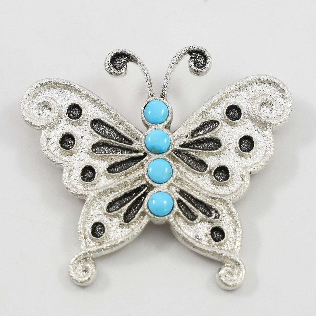 Morenci Turquoise Butterfly Pendant