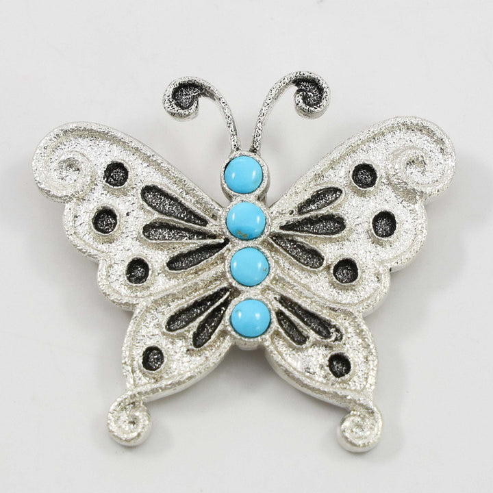 Morenci Turquoise Butterfly Pendant
