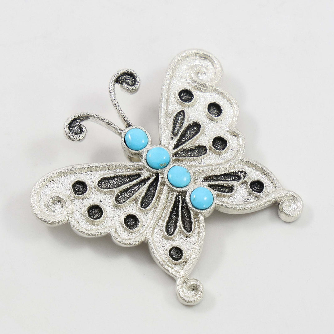 Morenci Turquoise Butterfly Pendant