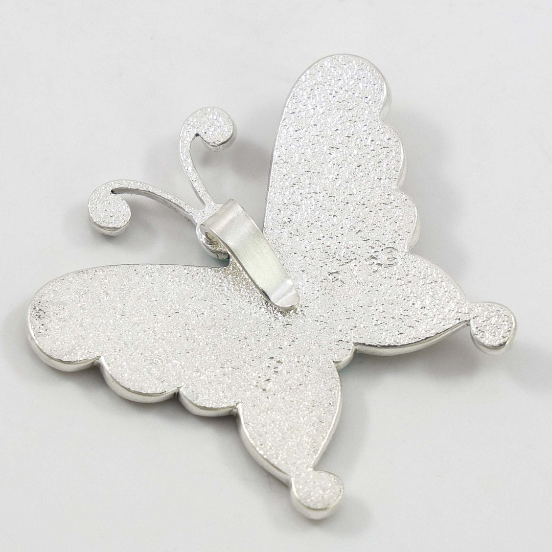Morenci Turquoise Butterfly Pendant