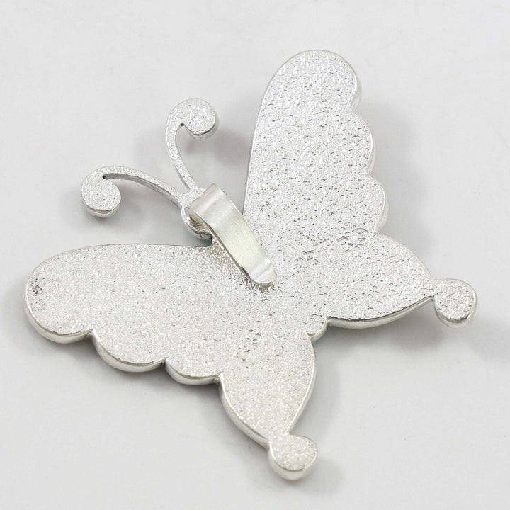 Morenci Turquoise Butterfly Pendant