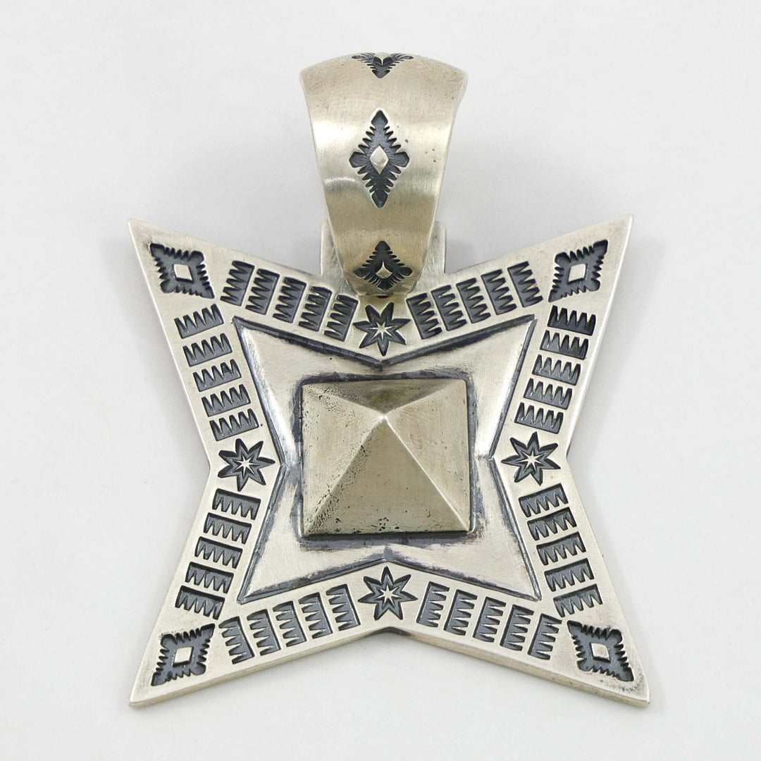 Stamped Silver Pendant