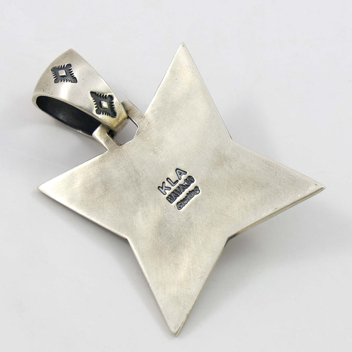 Stamped Silver Pendant