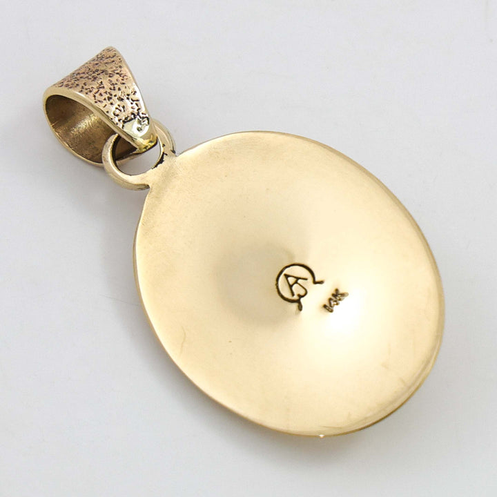 Gold and Turquoise Pendant
