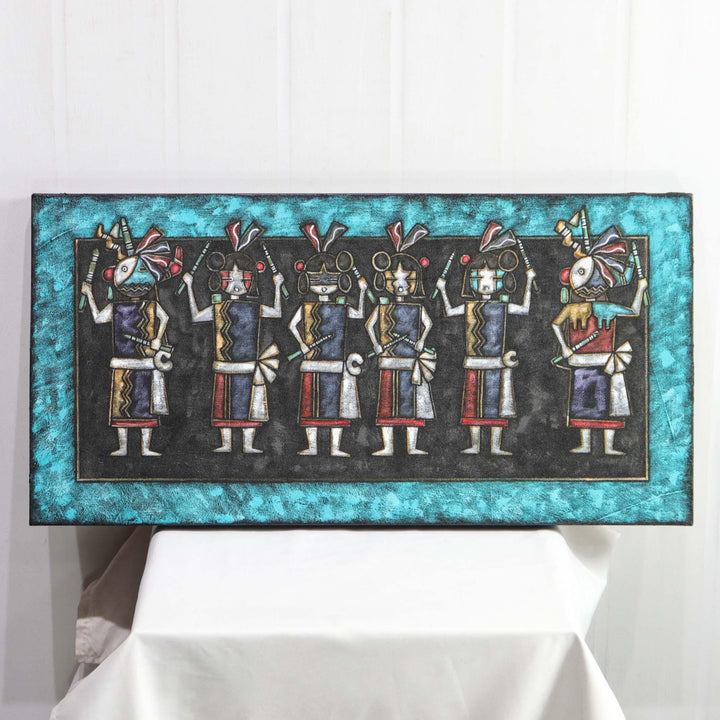 Snake Priest and Maidens Painting