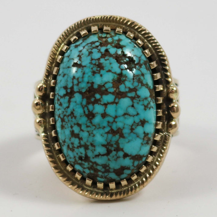 Stone Cabin Turquoise and Gold Ring