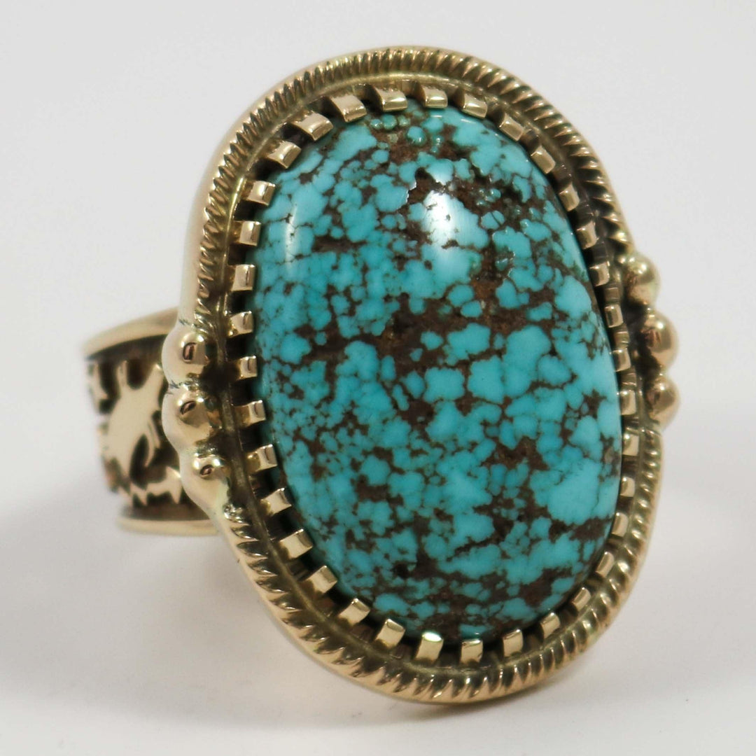 Stone Cabin Turquoise and Gold Ring