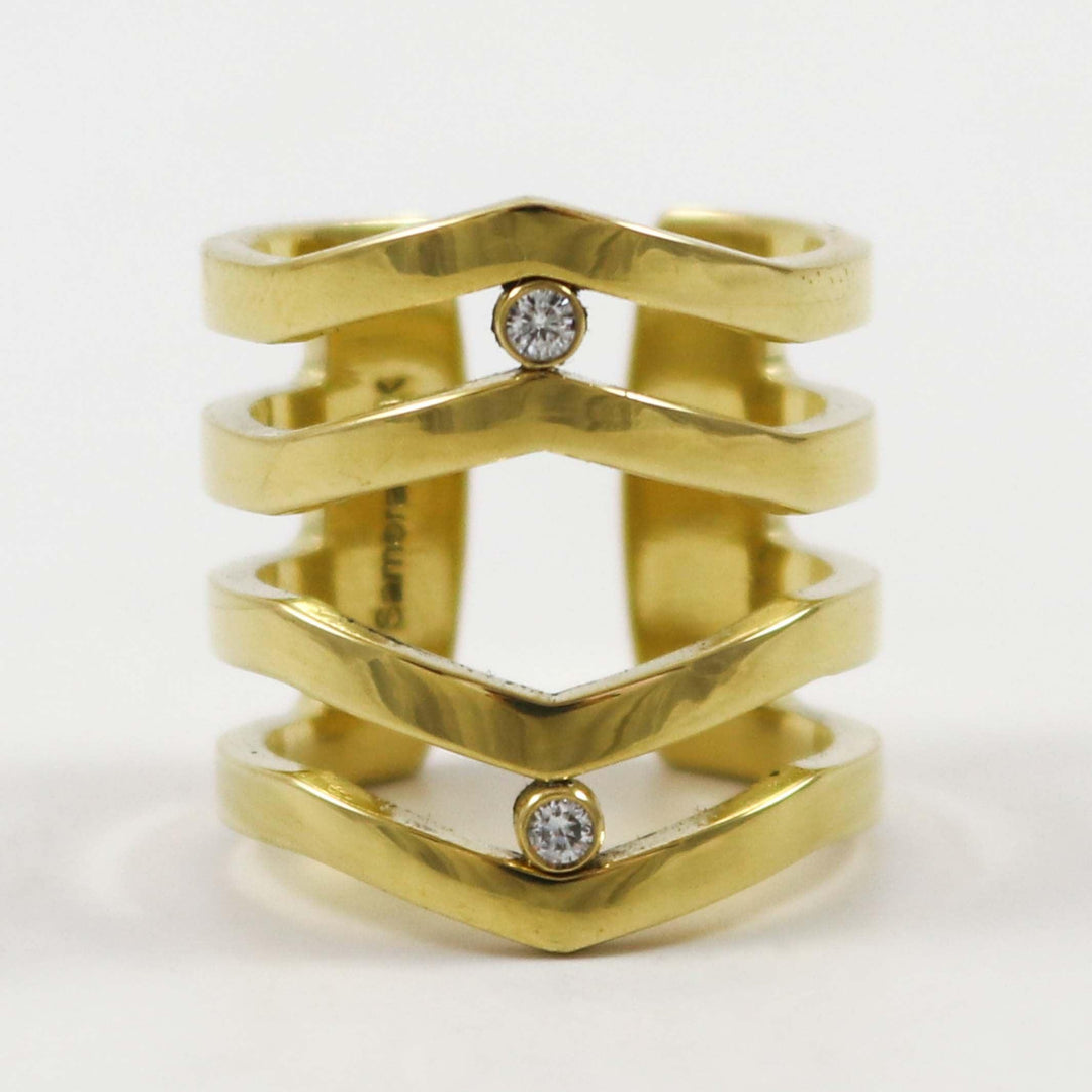 18k Gold Diamond Ring