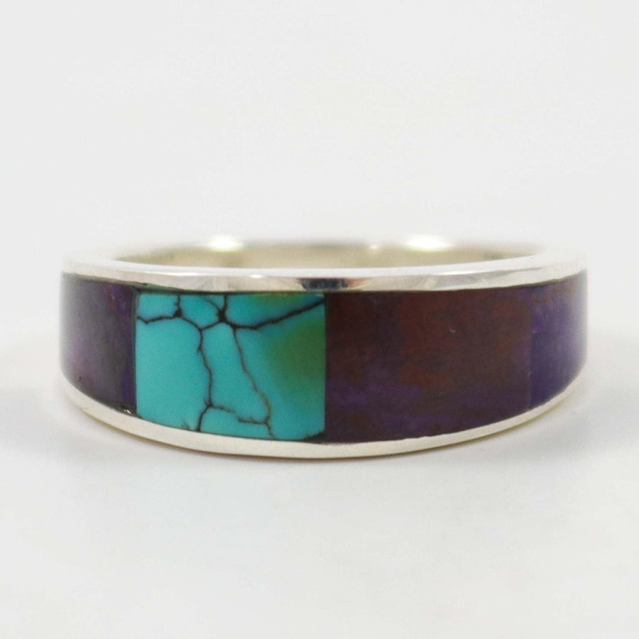 Hubei Turquoise and Sugilite Ring by Noah Pfeffer - Garland's