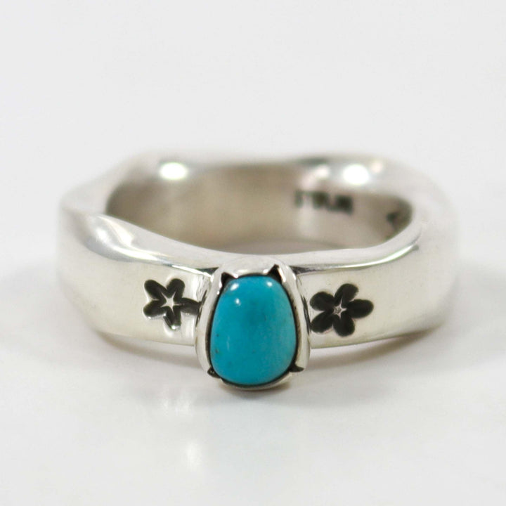 Sleeping Beauty Turquoise Ring by Waddie Crazyhorse - Garland's