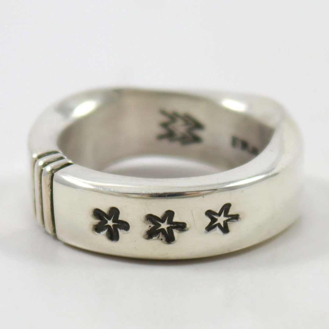 Silver Stars and Stripes Ring