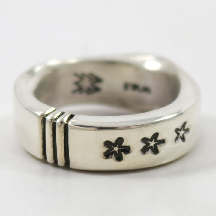 Silver Stars and Stripes Ring