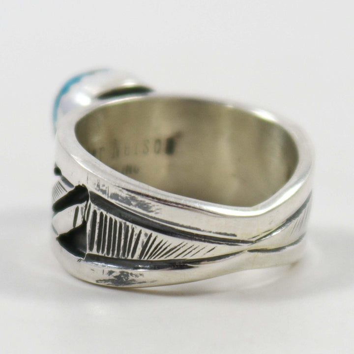 Kingman Turquoise Ring by Peter Nelson - Garland's