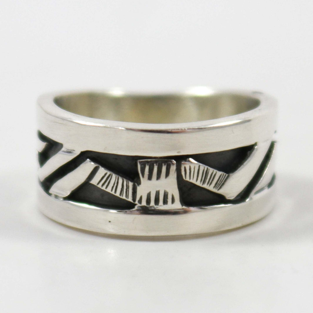 Silver Overlay Ring by Peter Nelson - Garland's