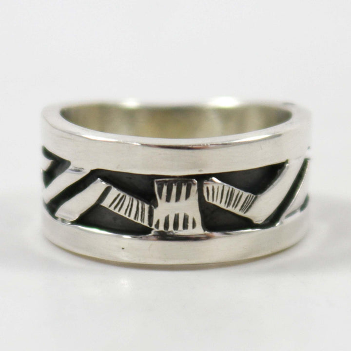 Silver Overlay Ring by Peter Nelson - Garland's