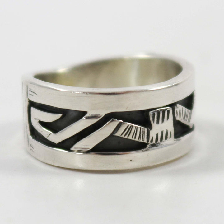 Silver Overlay Ring by Peter Nelson - Garland's