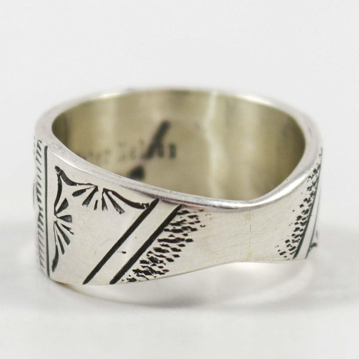 Silver Overlay Ring by Peter Nelson - Garland's